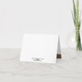 Dotty Owls Baby bedankkaart (Achterkant)