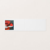 Dotty Robin Horizontal Book Folded Visitekaartje (Buitenkant ongevouwen)