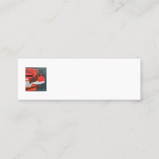 Dotty Robin Mini Carte de visite (Devant)