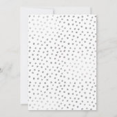Dotty Silver Graduation Aankondigingen (Achterkant)