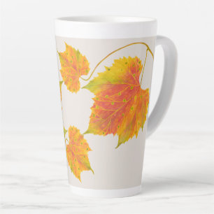 Dotty Spotty Fall sur une grosse tasse en latte