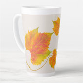 Dotty Spotty Fall sur une grosse tasse en latte (Angle gauche)
