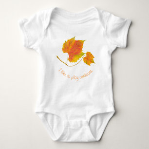 Dotty Spotty Herfst op een Baby-pak Romper