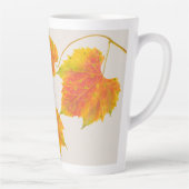 Dotty Spotty Herfst op een Grote Latte Mok (Rechts)