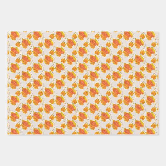 Dotty Spotty Herfst op een papierset met onmiddell Inpakpapier Vel (Voorkant 3)