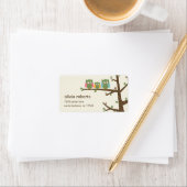 Dotty Uilen Adreslabel Etiket (Insitu)