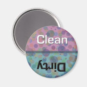 Dotty Vaatwasser Clean-Dirty Magnet Magneet (Voorkant / Achterkant)