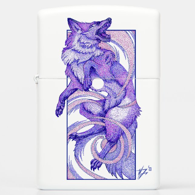 Dotwork Kitsune (Voorkant)