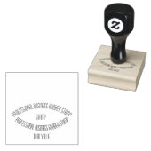 Douane 2"X2"Rubberstempel Rubberstempel (Gestempeld)