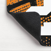 Douane-basketbalnummer en naam muismat (Hoek)