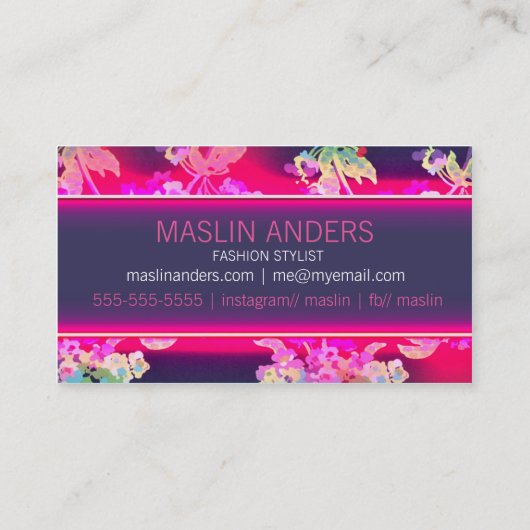 DOUANE BB GLOW VISITEKAARTJE (Achterkant)