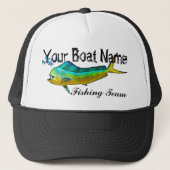 Douane Boat Name Mahi trucker hat Trucker Pet (Voorkant)