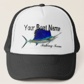 Douane Boat Name Sailfish trucker hat Pet (Voorkant)