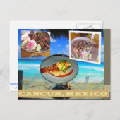 DOUANE-BRIEFKAARTEN - CANCUN COLLAGE 6 BRIEFKAART (Voorkant / Achterkant)