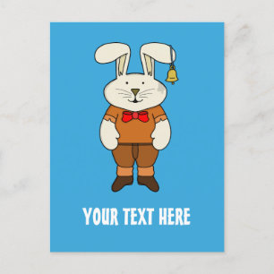 Douane Bunny met een bel in zijn oor Briefkaart