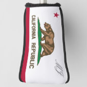 Douane Californië vlag golfafdekking Golfheadcover (Draai 90)