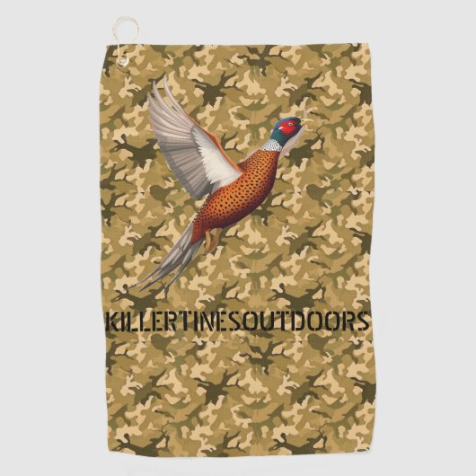 Douane camouflage golfbal handdoek (Voorkant)