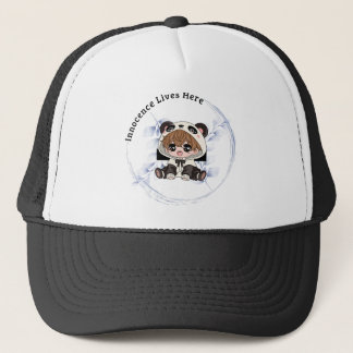 Douane Casquette Trucker in schuim, Wit en zwart Pet