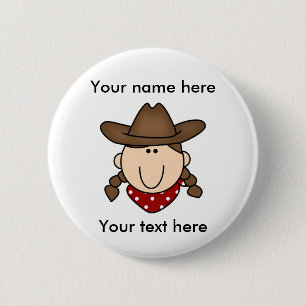 DOUANE COWGIRL BROWN Button