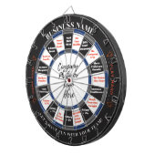 Douane Dart Board Plus Beslissingsraad voor Bedrij Dartbord (Voorkant Rechts)