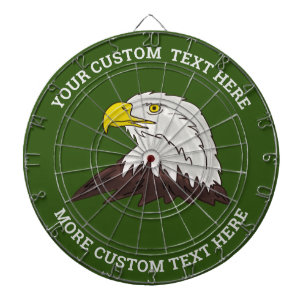 Douane dartbord met Amerikaans adelaar vogel logo