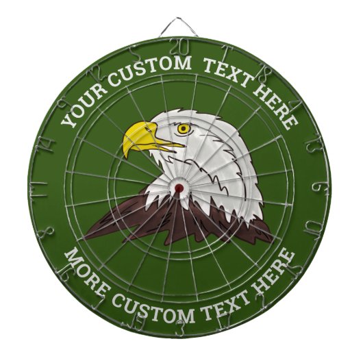 Douane dartbord met Amerikaans adelaar vogel logo (Voorkant)