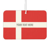 Douane Deense vlag auto luchtverfrisser (Voorkant)