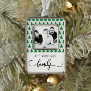 DOUANE FAMILIEPHOTO VERZILVERD KADER ORNAMENT