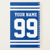 Douane-football sportnummer en naam planner (Achterkant)