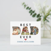 DOUANE Foto Best DAD Ever Vaderdag Cadeau Briefkaart (Staand voorkant)