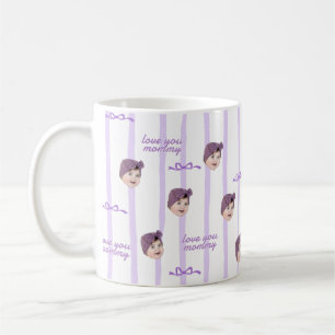 Douane Foto Mop Met Strik Patroon Beker Voor Vader Koffiemok