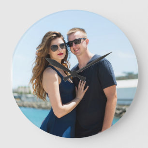 DOUANE FOTO WALL CLOCK WEDDING GIFT GROTE KLOK