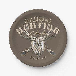 Douane Hunter NAME Deer Trophy Rifle Hunting Club Papieren Bordje