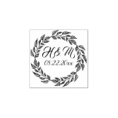 Douane, Koppels, Ronde krans. Rubberstempel (Afrduk)