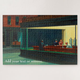 Douane kunst, "Nighthawks" door Edward Hopper, 194 Legpuzzel