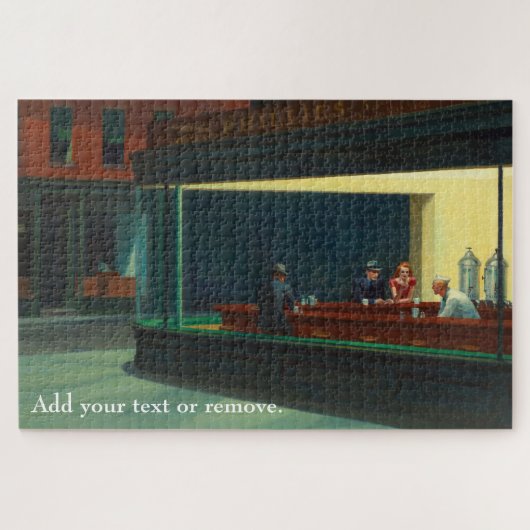 Douane kunst, "Nighthawks" door Edward Hopper, 194 Legpuzzel (Horizontaal)