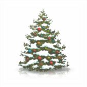 DOUANE KUSTVINYLSTICKER : CHRISTMAS TREE STICKER (Voorkant)