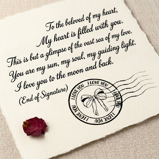 Douane Liefde Poststempel Rubberstempel