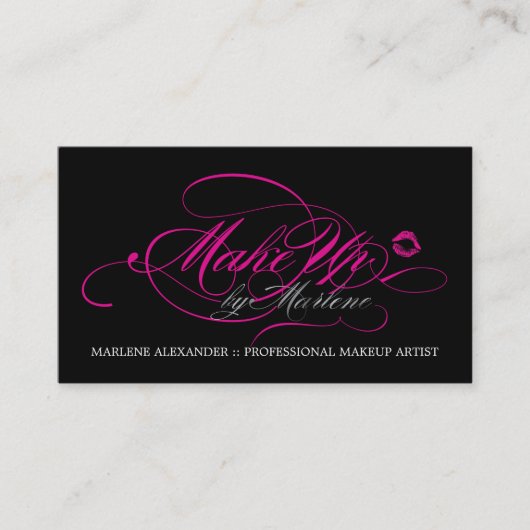 DOUANE - MAKEUP ARTIST VISITEKAARTJE (Voorkant)