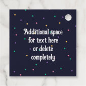 DOUANE Mardi Gras Theme Fun Festive Bads Bedankjes Labels (Achterkant)