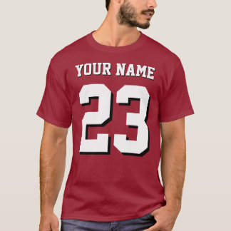 Douane Naam en Nummer Jersey Sporten T-shirt
