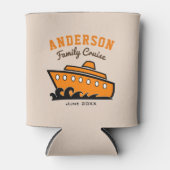 Douane - Naam Familie Cruise Vacking Blikjeskoeler (Voorkant)