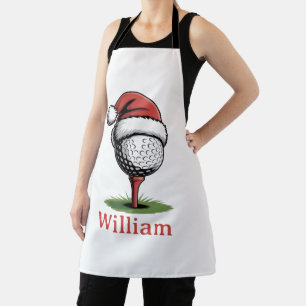Douane Naam Golfballen Kerst Golf Santa Golfer Schort