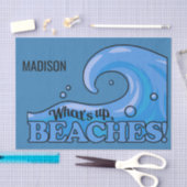 Douane-naam Papier van Funny Beach Wave (Craft)