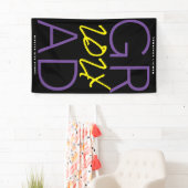 DOUANE | Paars zwart wit | COLLEGE Spandoek (Insitu)