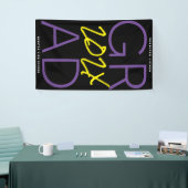 DOUANE | Paars zwart wit | COLLEGE Spandoek (Beurs)