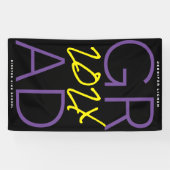 DOUANE | Paars zwart wit | COLLEGE Spandoek (Horizontaal)