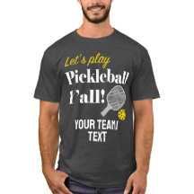 Douane Pickleball Team T-shirt Voeg je Tekst Club