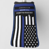 Douane-politieagent Thin Blue Line Police Golf Golfheadcover (Draai 90)