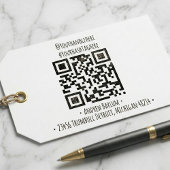 Douane QR-code rubber stempel